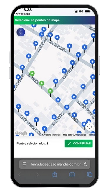 Confirme e envie sua solicitação